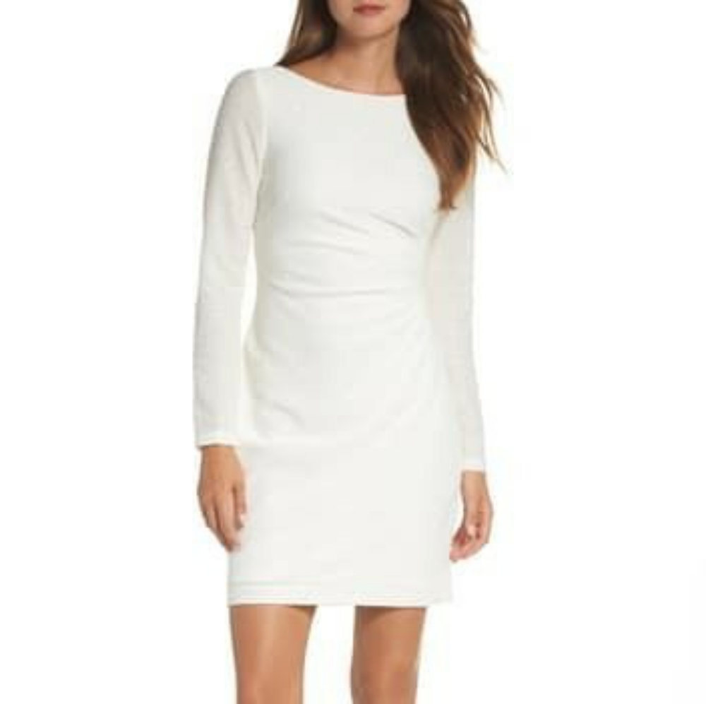 Vince Camuto Sequins Knit Long Sleeve Dress